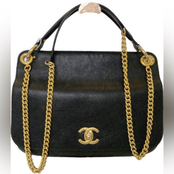Chanel Business Affinity bag in black grained calfskin/caviar leather crossbody - Picture 5 of 8